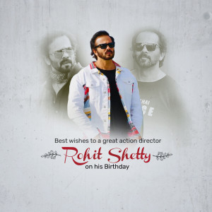 Rohit Shetty Birthday Wish Branding Post For Telegram