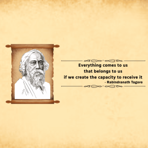Rabindranath Tagore Quote Image For Facebook