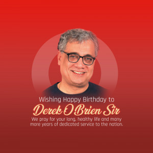Happy Birthday Derek O'Brien Flyer For Facebook
