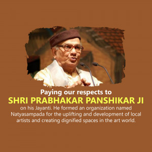 Shri Prabhakar Panshikar Ji - Remembering A Visionary Post For Pinterest
