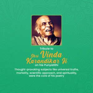 Tribute To Shri Vinda Karandikar Ji Social Media Post For Threads