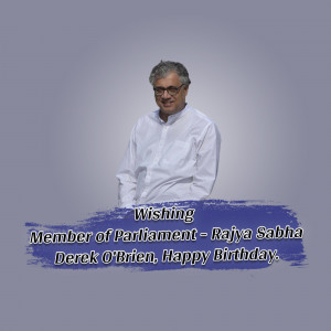 Derek O'Brien Birthday Wish Social Media Post For Threads