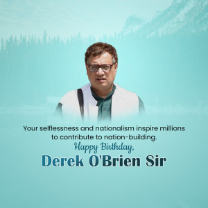Derek O'Brien Birthday Wish Branding Post For X
