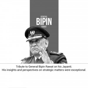 General Bipin Rawat - Tribute Template For Google Business Profile
