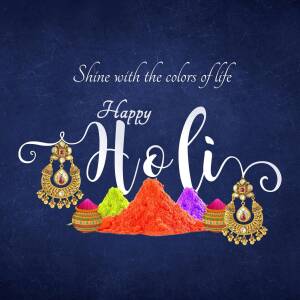 Happy Holi - Festival Of Colors Flyer For X