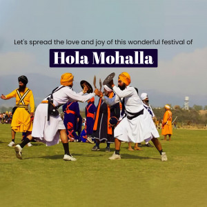 Hola Mohalla Celebration Social Media Post For LinkedIn