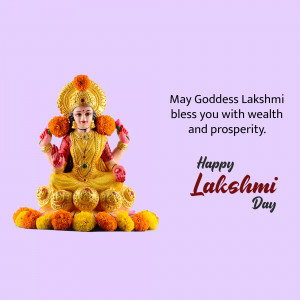 Happy Lakshmi Puja Flyer For Pinterest