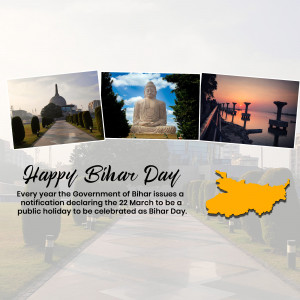 Happy Bihar Day Design For Telegram