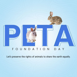 PETA Foundation Day - Animal Rights Business Poster For Google Business Profile