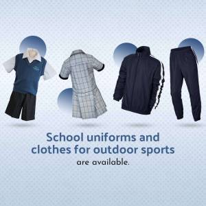 School Uniforms And Sports Clothes Advertisement For Pinterest