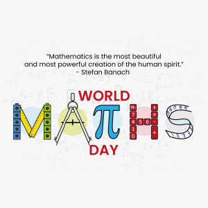 World Maths Day Illustration Flyer For Telegram