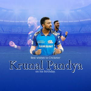 Krunal Pandya celebrating with Mumbai Indians teammates