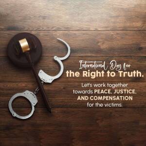 International Day For The Right To Truth Creative Design For Pinterest