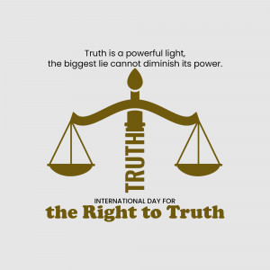 International Day For The Right To Truth Design For Twitter