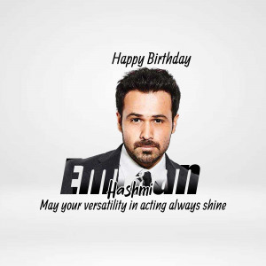 Emraan Hashmi Birthday Wish Creative Design For Twitter