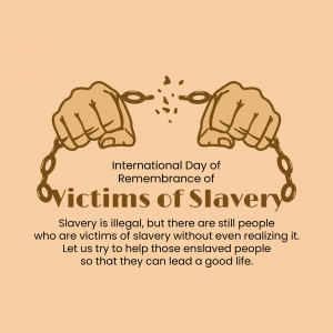 International Day Of Remembrance Of Victims Of Slavery Image For X