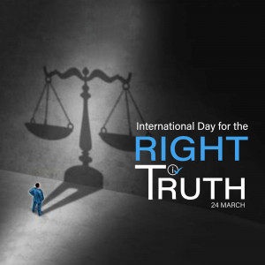 International Day For The Right To Truth Design For Twitter
