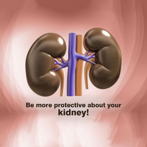 Healthy Kidneys Illustration Template For Telegram