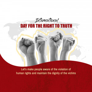 International Day For The Right To Truth Flyer For Threads