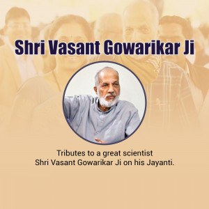 Shri Vasant Gowariker Ji - Tributes To A Great Scientist Post For Threads