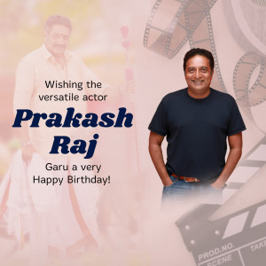 Prakash Raj Birthday Wish Design For Facebook
