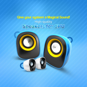 High-Quality Speakers For CPU Advertisement For X