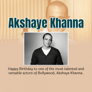 Akshaye Khanna Birthday Wish Branding Post For Facebook