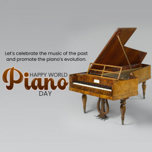 Happy World Piano Day Design For LinkedIn