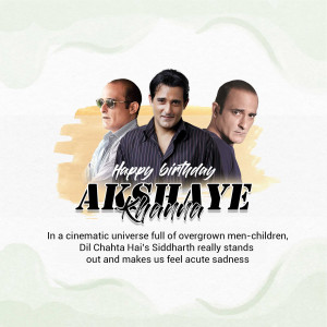 Happy Birthday Akshaye Khanna Image For Instagram