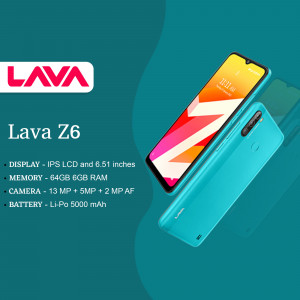 Lava Z6 Smartphone Business Poster For Instagram