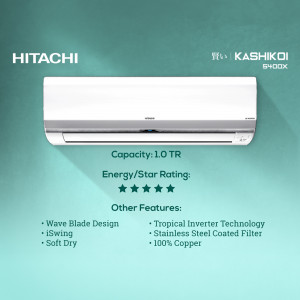 Hitachi KASHIKOI 6400X Air Conditioner Banner For Pinterest