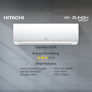 Hitachi Zunoh 1.5 TR Air Conditioner Graphic For WhatsApp