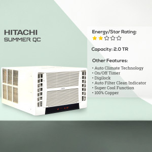 Hitachi Summer QC Window Air Conditioner Post For Pinterest