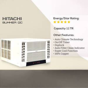 Hitachi Summer QC Window Air Conditioner Marketing Image For Facebook