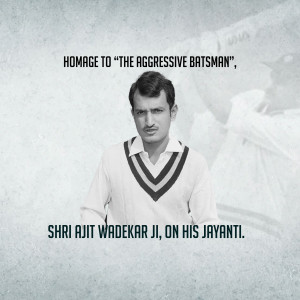 Ajit Wadekar Jayanti Design For WhatsApp