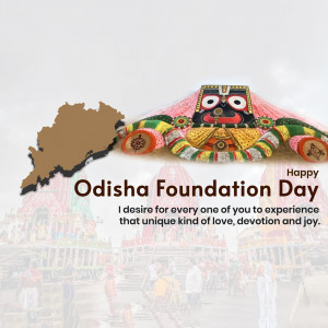 Odisha Foundation Day Celebration Template For Pinterest