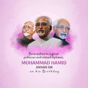 Birthday Wishes For Mohammad Hamid Ansari Design For Google Business Profile