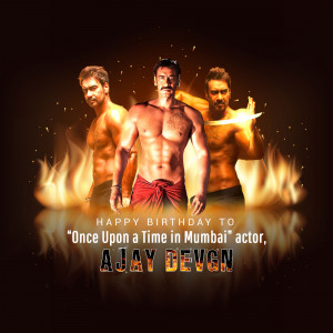 Ajay Devgn Birthday Special Graphic For Telegram