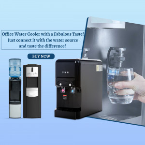 Office Water Cooler - Stay Hydrated! Business Poster For WhatsApp