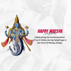 Happy Matsya Jayanti Template For Facebook