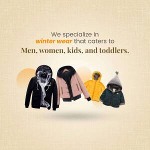 Winter Wear For The Whole Family Creative Design For Google Business Profile