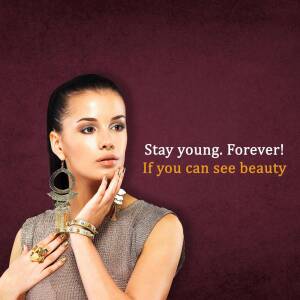 Beauty And Jewelry Ad Banner For WhatsApp