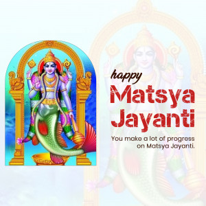 Happy Matsya Jayanti Branding Post For Twitter