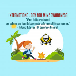 International Day For Mine Awareness Banner For Pinterest