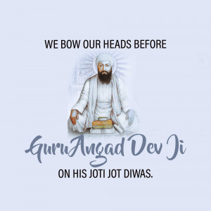 Guru Angad Dev Ji Jot Jot Diwas Social Media Post For X