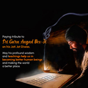 Sri Guru Angad Dev Ji - Jot Jot Diwas Social Media Post For WhatsApp