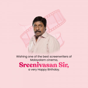 Sreenivasan Birthday Wish Image For Facebook