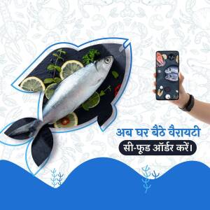 Fresh Fish Delivery Social Media Post For LinkedIn