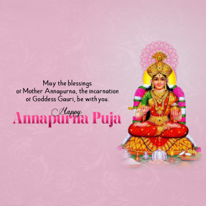 Happy Annapurna Puja Image For Facebook