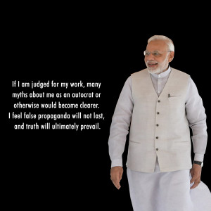 Narendra Modi Quote On Judgement And Truth Image For WhatsApp